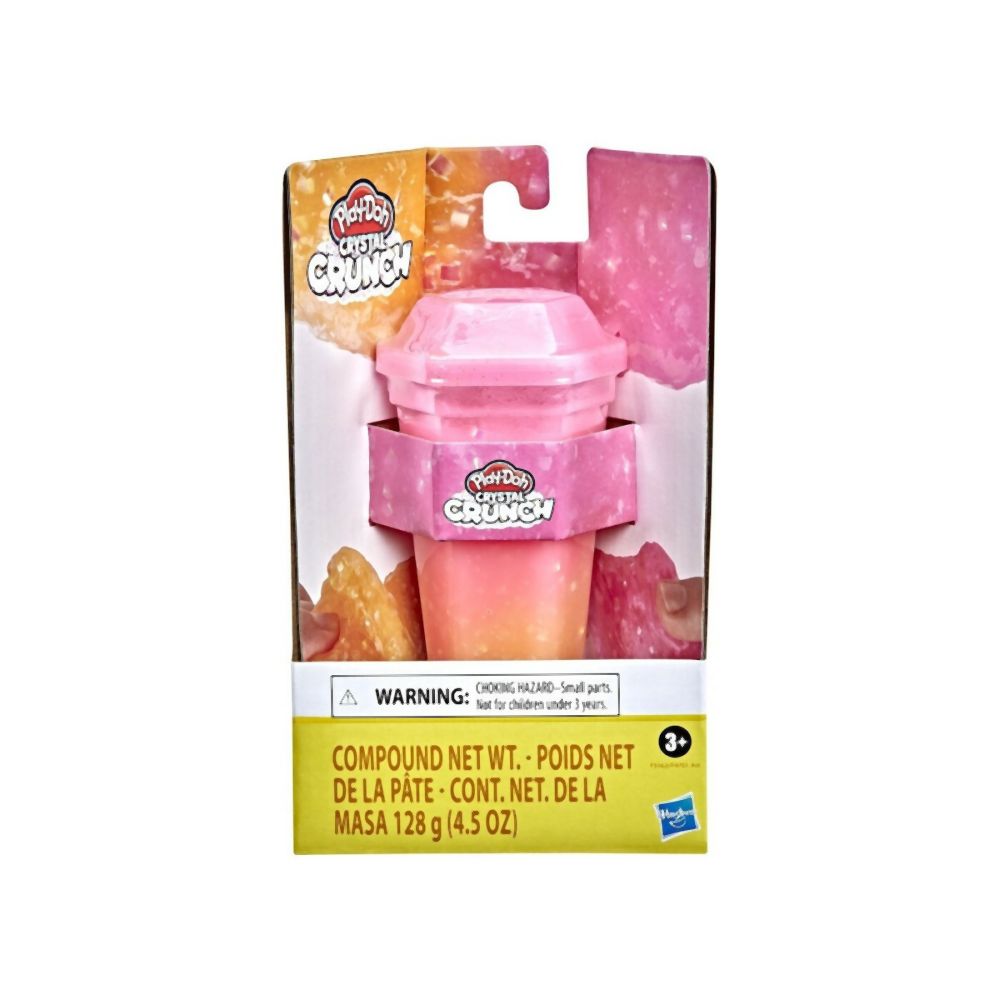 Hasbro Play-Doh: Crystal Crunch - Hot Pink Orange Single Can (F5162)