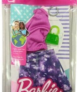 Mattel Barbie: Fashion Pack Pink Color Shirt with Purple Color Skirt (HJT19)