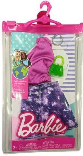Mattel Barbie: Fashion Pack Pink Color Shirt with Purple Color Skirt (HJT19)
