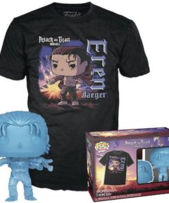 Funko Pop!  Tee (Adult): Attack on Titan Final Season - Eren Jaeger (with Marks) Vinyl Figure and T-Shirt (M)