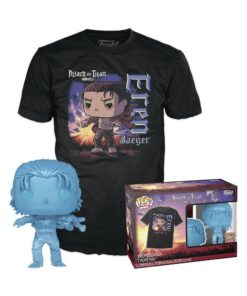 Funko Pop!  Tee (Adult): Attack on Titan Final Season - Eren Jaeger (with Marks) Vinyl Figure and T-Shirt (L)