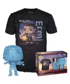 Funko Pop!  Tee (Adult): Attack on Titan Final Season - Eren Jaeger (with Marks) Vinyl Figure and T-Shirt (XL)