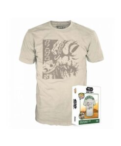 Funko Boxed Tee: Disney Star Wars The Book of Boba Fett - Grogu with Rancor (M)