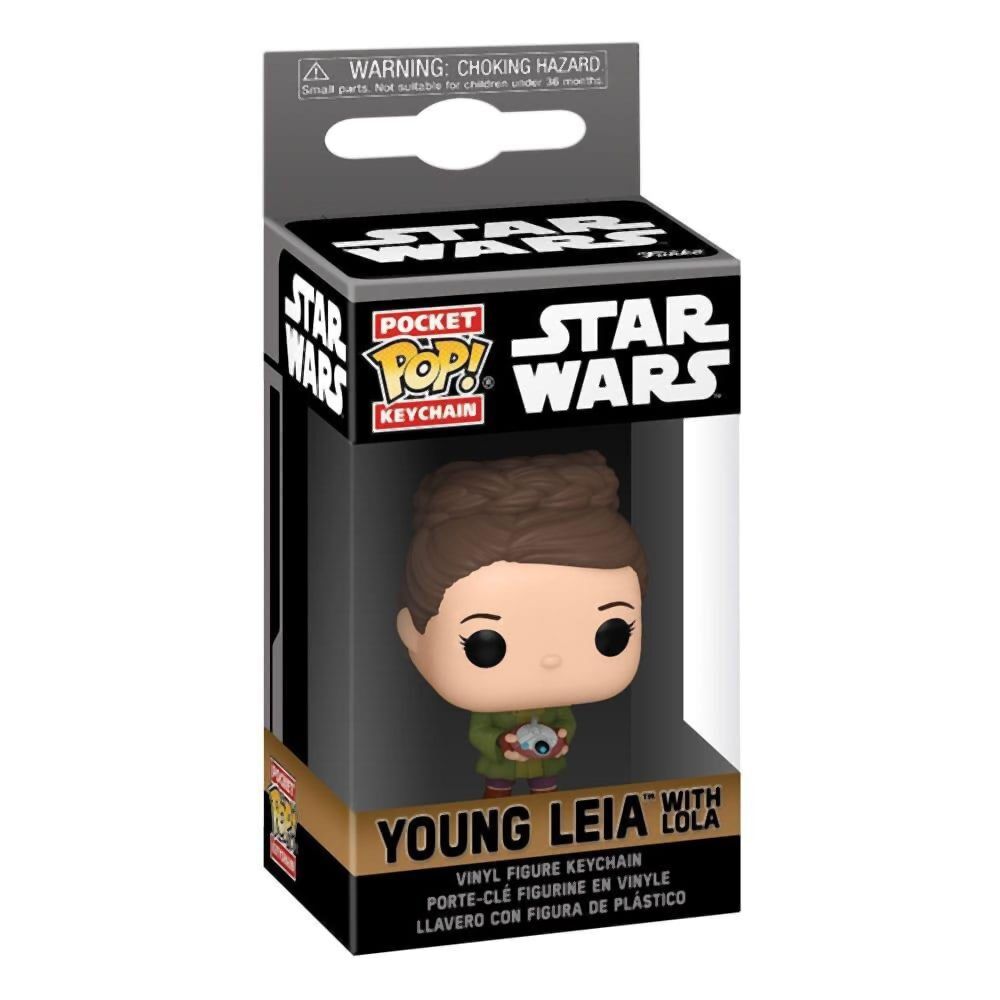 Funko Pocket Pop!: Disney Star Wars Obi-Wan Kenobi - Young Leia with Lola Bobble-Head Vinyl Figure Keychain