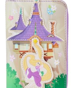 Loungefly Disney: Tangled - Rapunzel Swinging From Tower Zip Around Wallet (WDWA2608)
