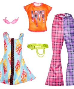 Μattel Barbie: Fashions 2-Pack Clothing Set - Rocker-Themed Fashion and Accessory (HJT34)