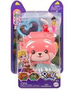 Mattel Polly Pocket Mini: Pet Connects - Squirrel Compact Playset (HKV49)