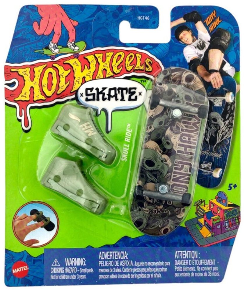 Mattel Hot Wheels Skate Fingerboard and Shoes: Tony Hawk - Skull Ride (HGT66)