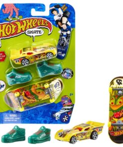 Mattel Hot Wheels: Skate - Maximum Leeway Car  Ferocious Foods Tony Hawk Fingerboard Set (HGT78)