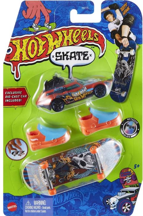 Mattel Hot Wheels: Skate - Tour De Fast Stalk Shred Tony Hawk Fingerboard Set (HNG55)