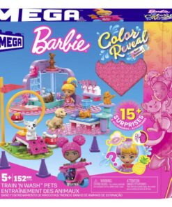 Mattel Mega  Barbie: Color Reveal - Train N Wash Pets (HHP89)
