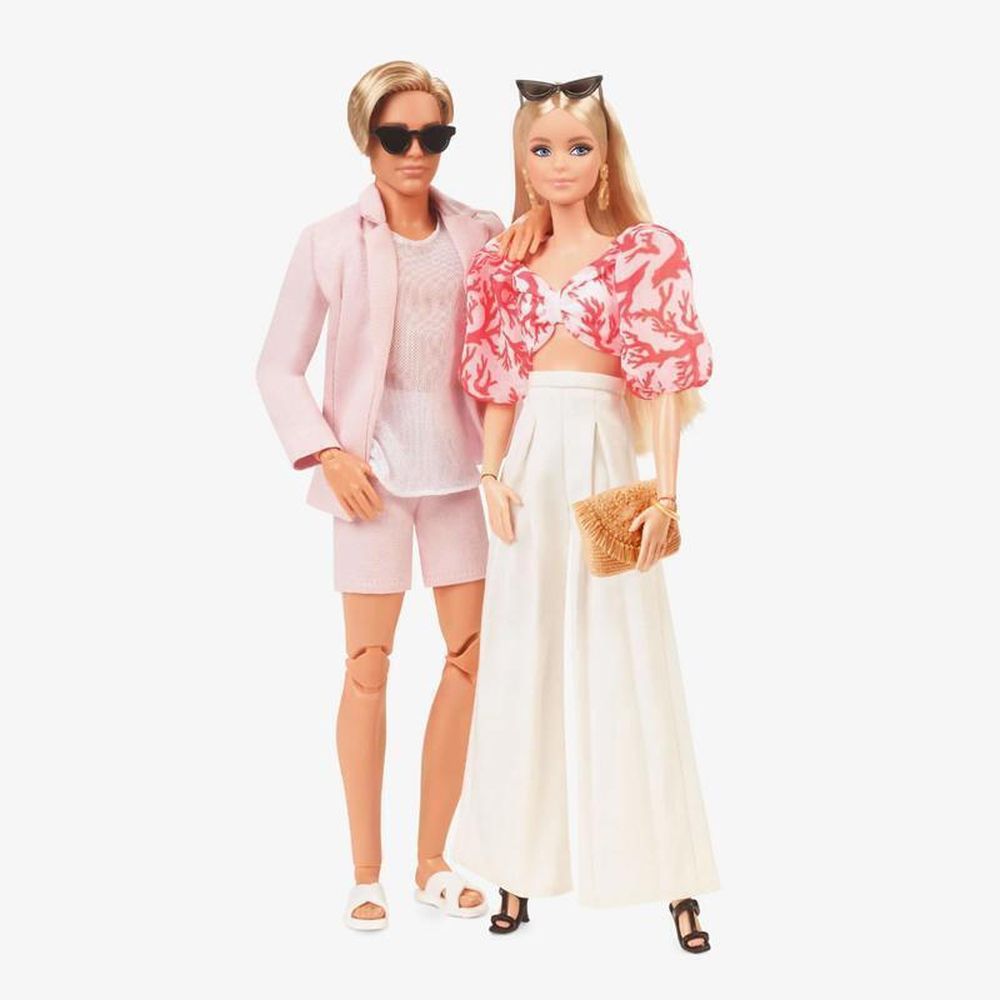 Mattel Barbie: Signature Barbiestyle Doll 2-Pack with Barbie and Ken Dolls Dressed in Resort-Wear Fashions and Swimsuits (HJW88)