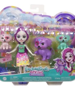 Mattel Enchantimals: City Tails Main Street - Dessa Dalmatian Family (HKN14)