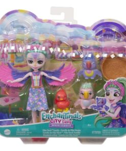 Mattel Enchantimals: City Tails Main Street - Filia Finch Family (HKN15)