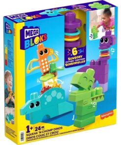 Mattel Mega Bloks: Sensory Features - Squeak N Chomp Dinos (HKN43)