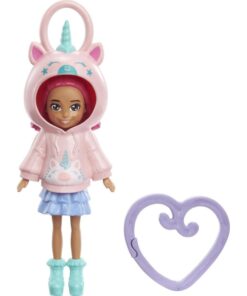 Mattel Polly Pocket: Hoodie Buddy - Unicorn Doll (HKW02)