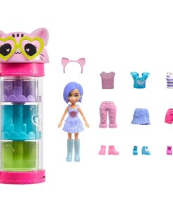 Mattel Polly Pocket - Style Spinner Fashion Closet Cat (HKW07)
