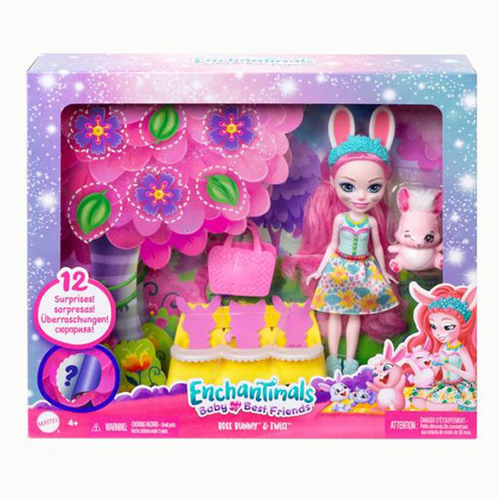 Mattel Enchantimals: Baby Best Friends - Bree Bunny Twist (HLK85)