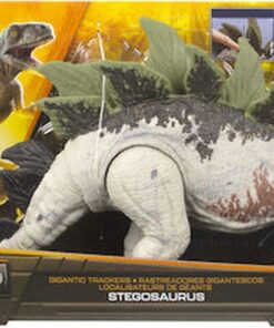 Mattel Jurassic World: Gigantic Dino Trackers - Stegosaurus Large Dinosaur Figure (HLP24)
