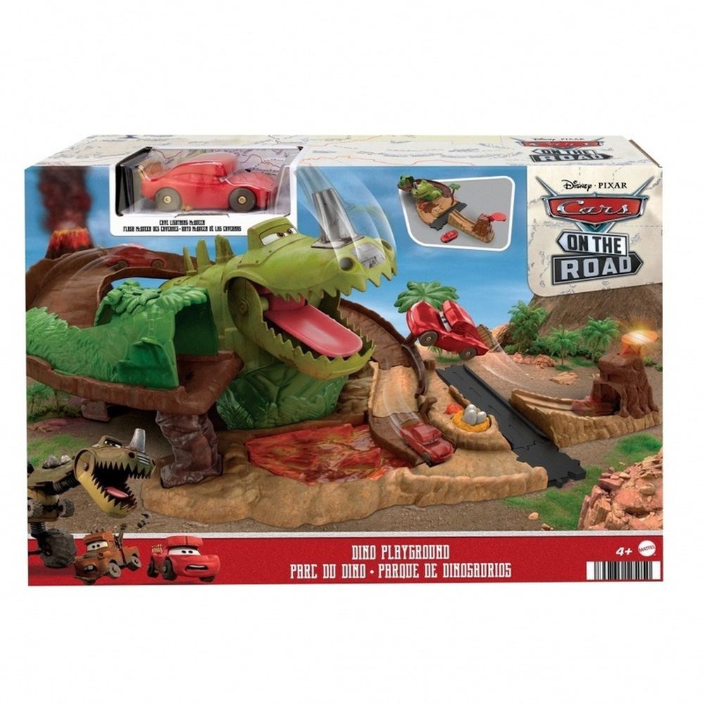 Mattel Disney: Cars On The Road - Dino Playground with Cave Lightning McQueen (HMD74)