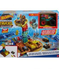 Mattel Hot Wheels Monster Trucks: Arena Smashers - Car Jump Challenge Playset (HNB94)