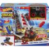 Mattel Hot Wheels Monster Trucks: Arena Smashers - Bone Shaker Tire Press Challenge (HNB88)
