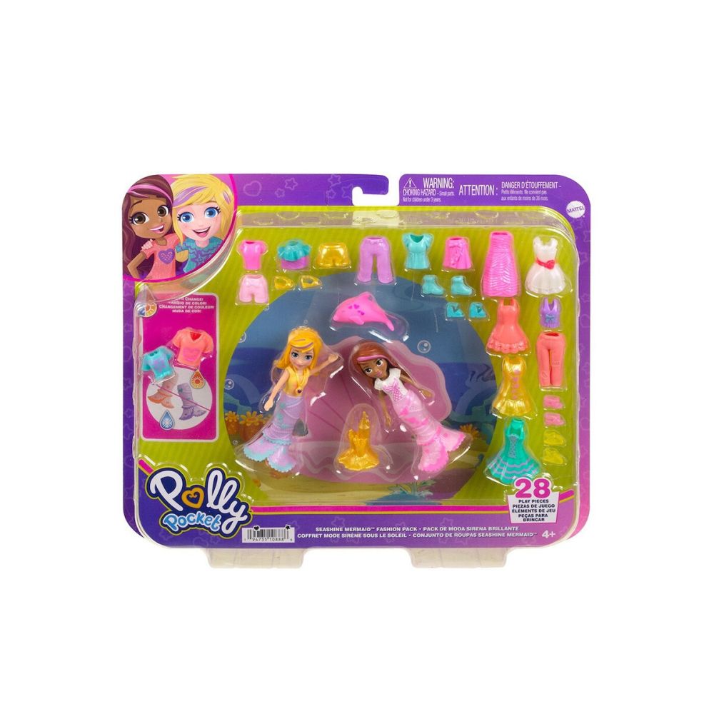Mattel Polly Pocket - Seashine Mermaid Fashion Pack (HKV96)