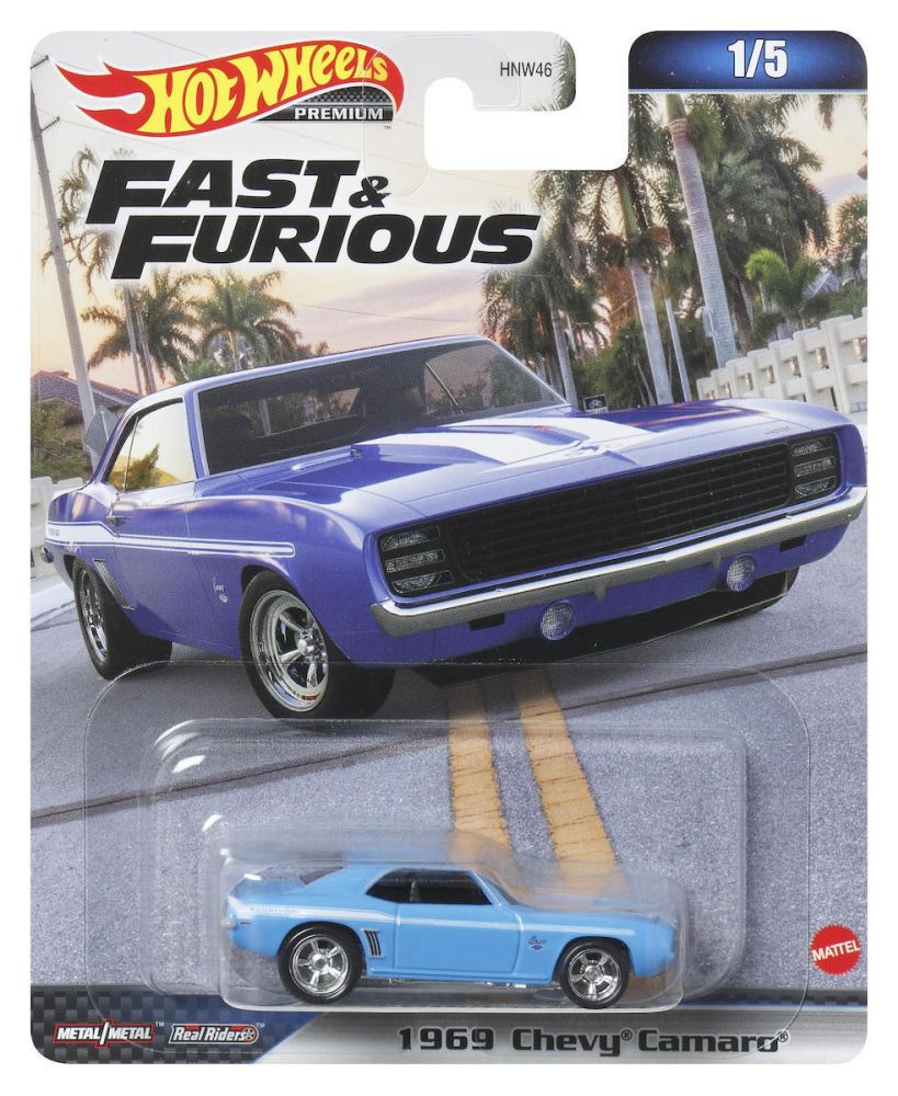 Mattel Hot Wheels Premium: Fast Furious - 1969 Chevy Camaro (HKD24)