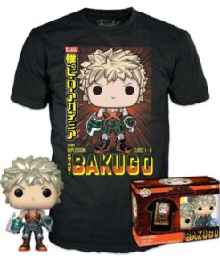 Funko Pop!  Tees (Adult): My Hero Academia - Katsuki Bakugo (Metallic) (Special Edition) Vinyl Figure  T-Shirt (L)