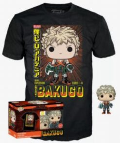 Funko Pop!  Tee (Adult): My Hero Academia - Katsuki Bakugo (Metallic) (Special Edition) Vinyl Figure  T-Shirt (XL)