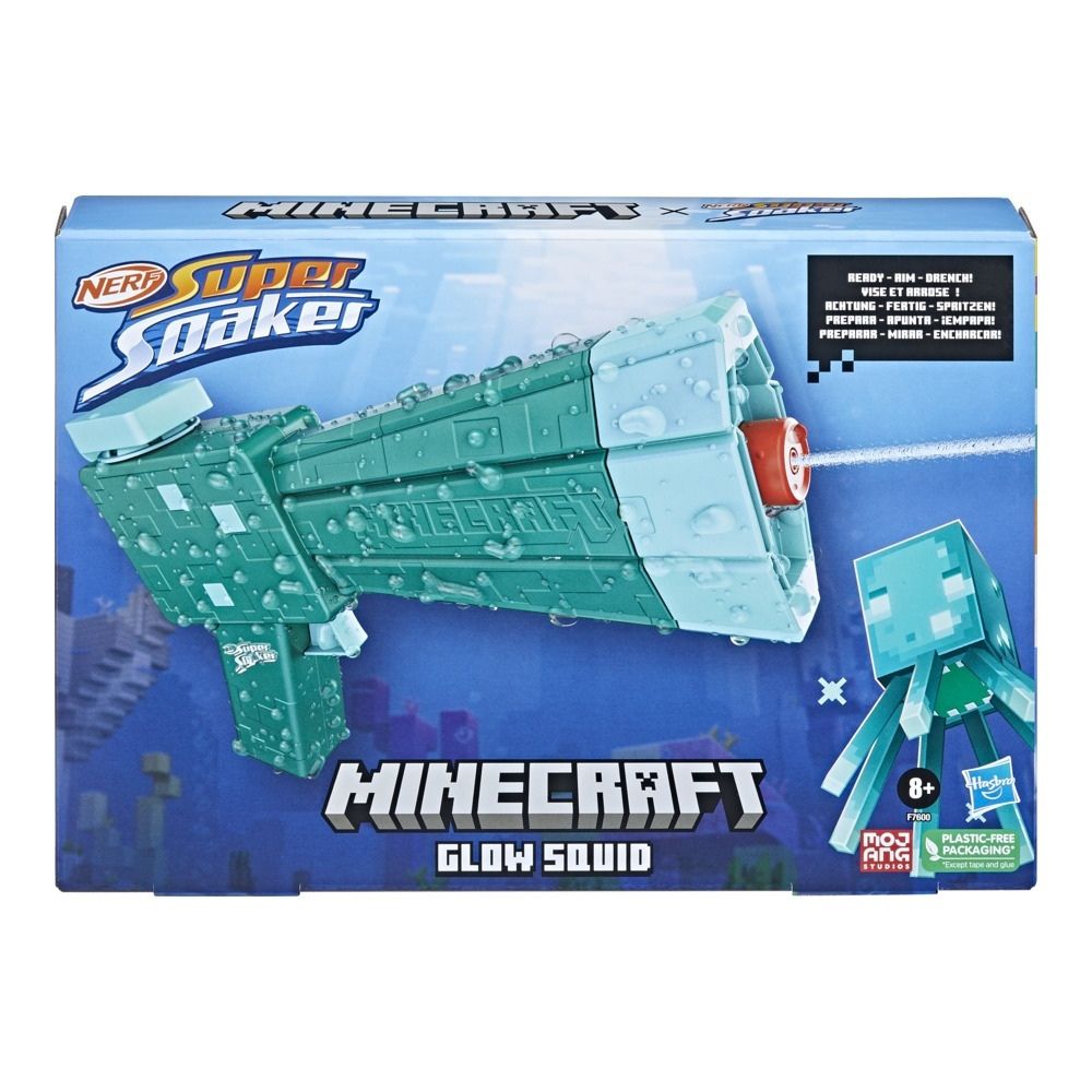 Hasbro Nerf Super Soaker: Minecraft - Glow Squid (F7600)