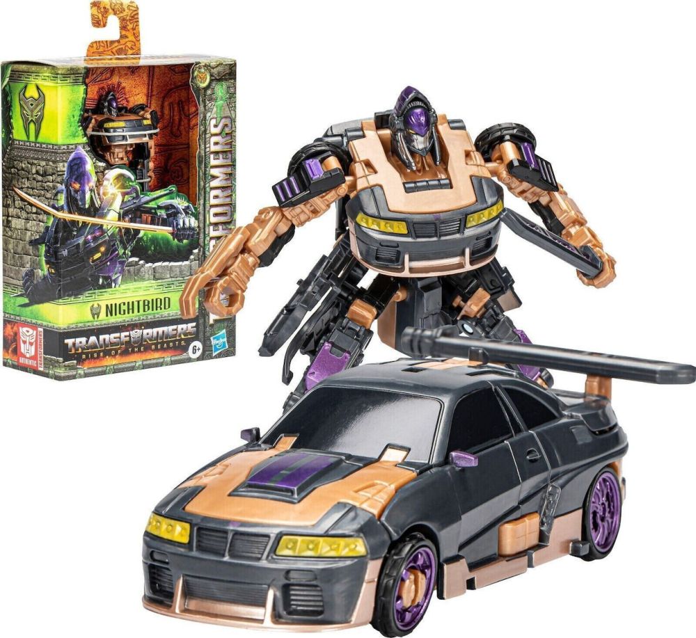 Hasbro Transformers: Rise of The Beasts - Nightbird Deluxe Class Action Figure (F5492)