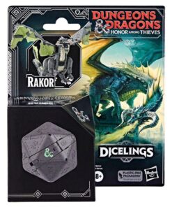 Hasbro Fans Dungeons  Dragons: Honor Among Thieves - Rakor Dicelings Collectible Black Dragon (F5212)