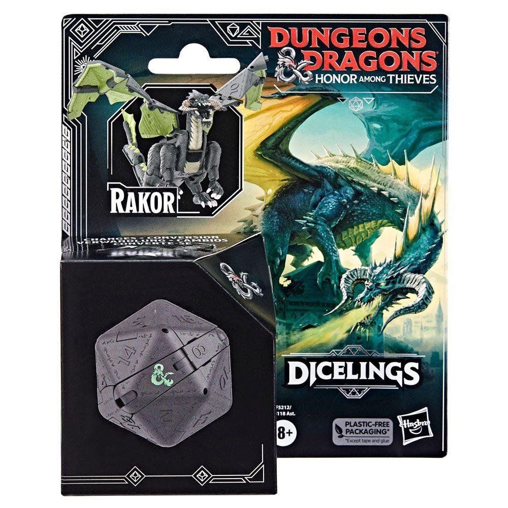 Hasbro Fans Dungeons Dragons: Honor Among Thieves - Rakor Dicelings Collectible Black Dragon (F5212)