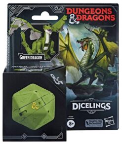 Hasbro Fans Dungeons  Dragons Honor Among Thieves: Dicelings - Green Dragon (F6754)