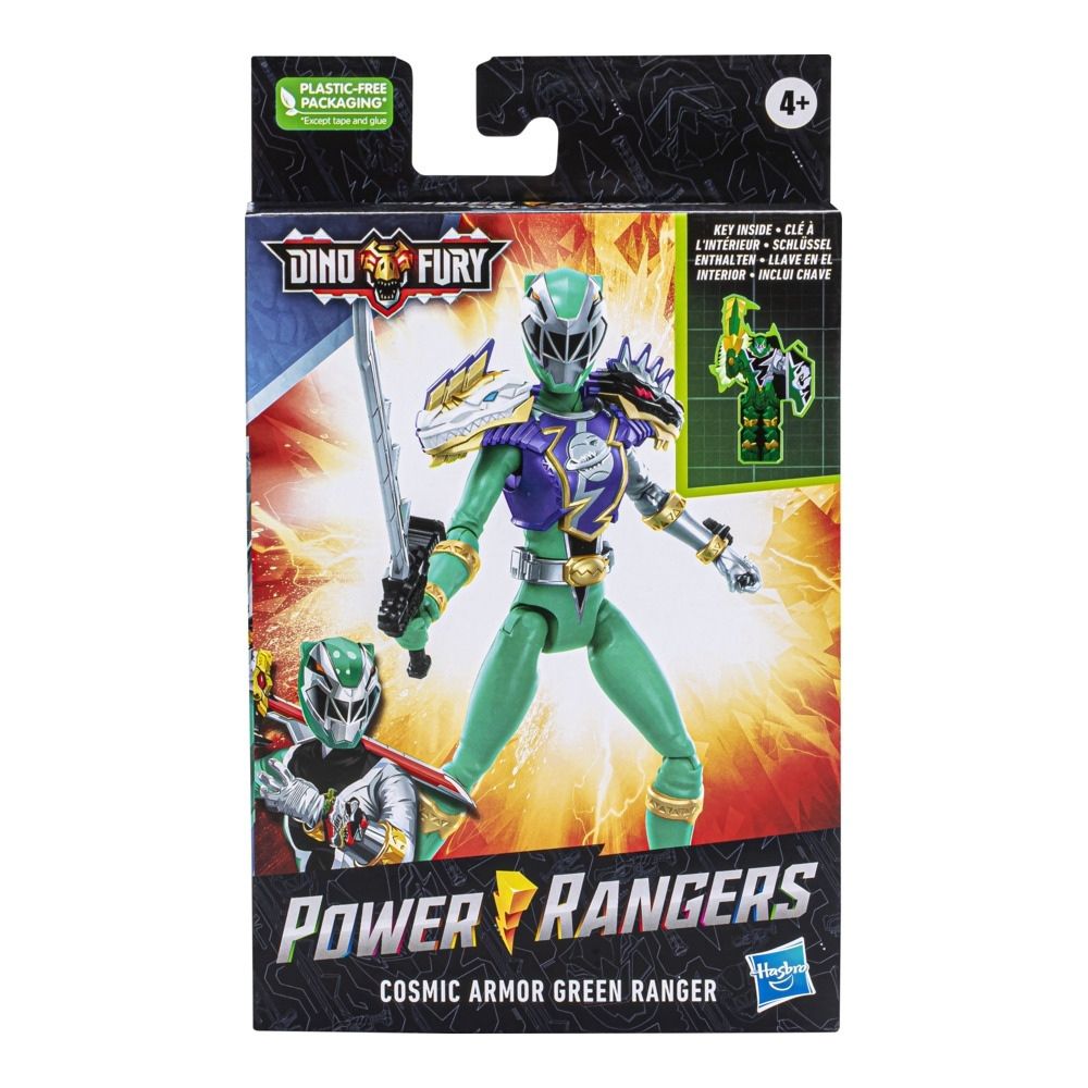 Hasbro Power Rangers: Dino Fury - Cosmic Armor Green Ranger Action Figure (F8237)