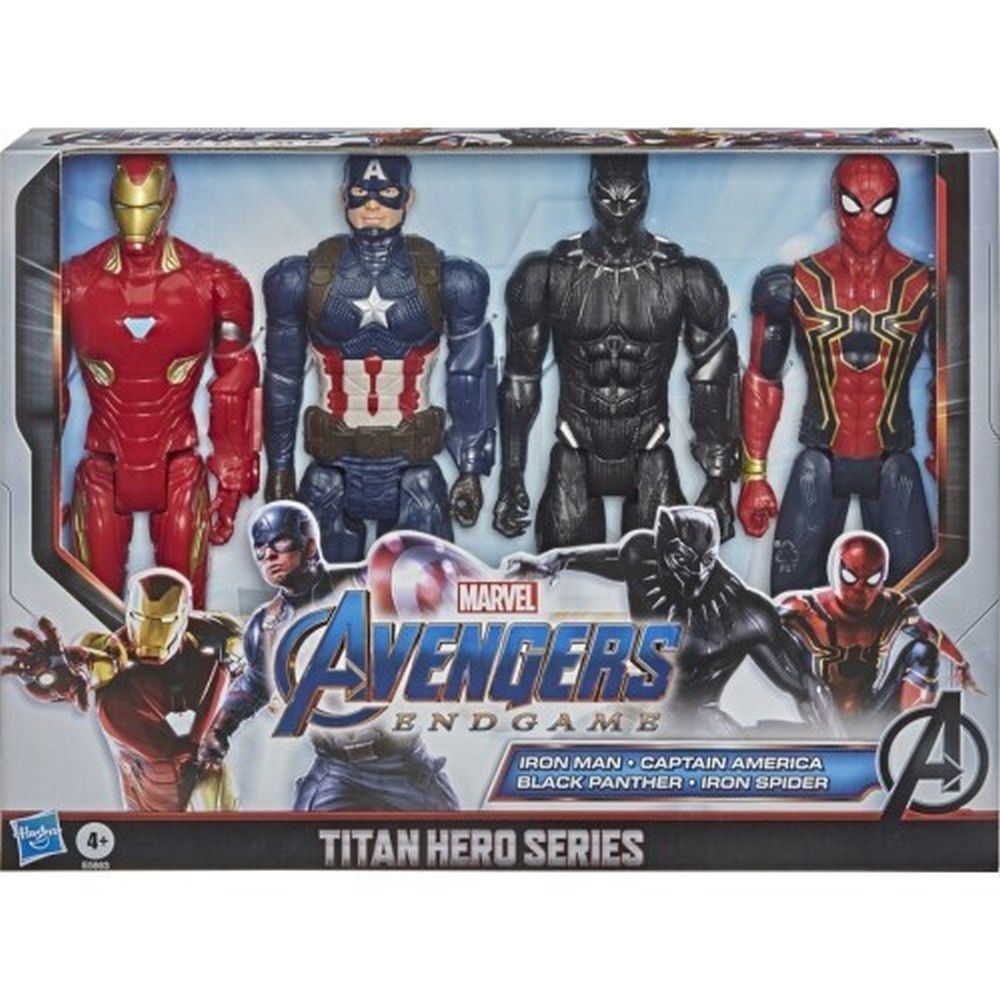 Hasbro Marvel Avengers End Game: Titan Heroes Series - Iron Man / Captain America / Black Panther / Iron Spider (E5863)
