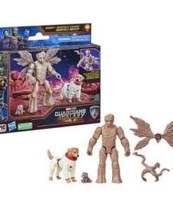 Hasbro Marvel Guardians of the Galaxy Vol.3: Epic Hero Series - Groot / Marvels Cosmo / Marvels Rocket Action Figures (4) (F7367)