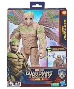 Hasbro Marvel Guardians of The Galaxy Vol.3: Blast N Battle Groot Titan Hero Deluxe Action Figure (F6873)