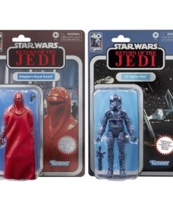 Hasbro Fans - Disney Star Wars The Black Series: Return of the Jedi Carbonized Collection - Emperor’s Royal Guard  TIE Fighter Pilot (15cm) Action Figures (F7011)