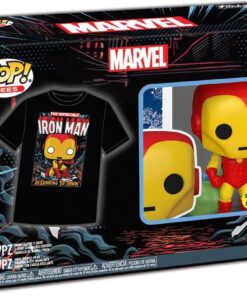Funko Pop!  Tee (Adult): Marvel - Holiday Iron Man (Glows in the Dark) Vinyl Figure  T-Shirt (M)
