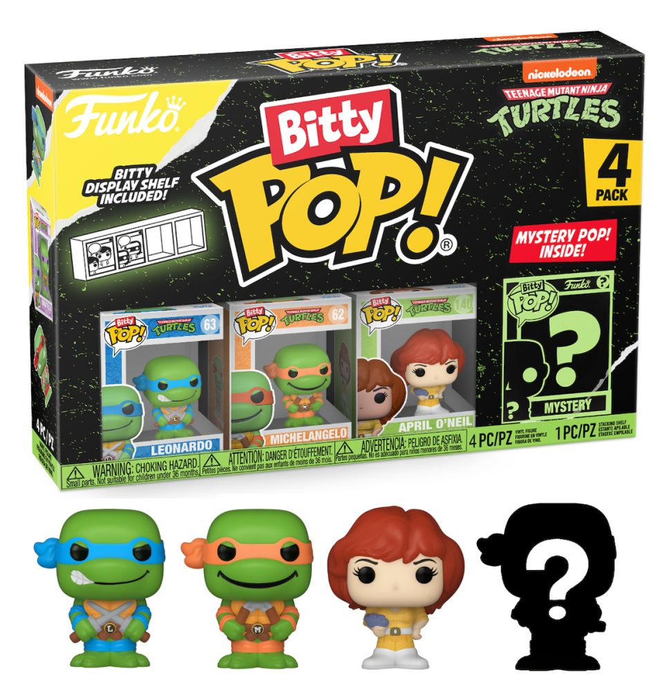 Funko Bitty Pop! 4-Pack: Teenage Mutant Ninja Turtles - Leonardo Vinyl Figures