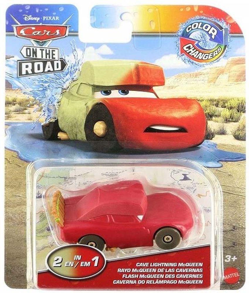 Mattel Disney Cars On the Road: Color Changers - Cave Lightning McQueen Vehicle (HMD67)