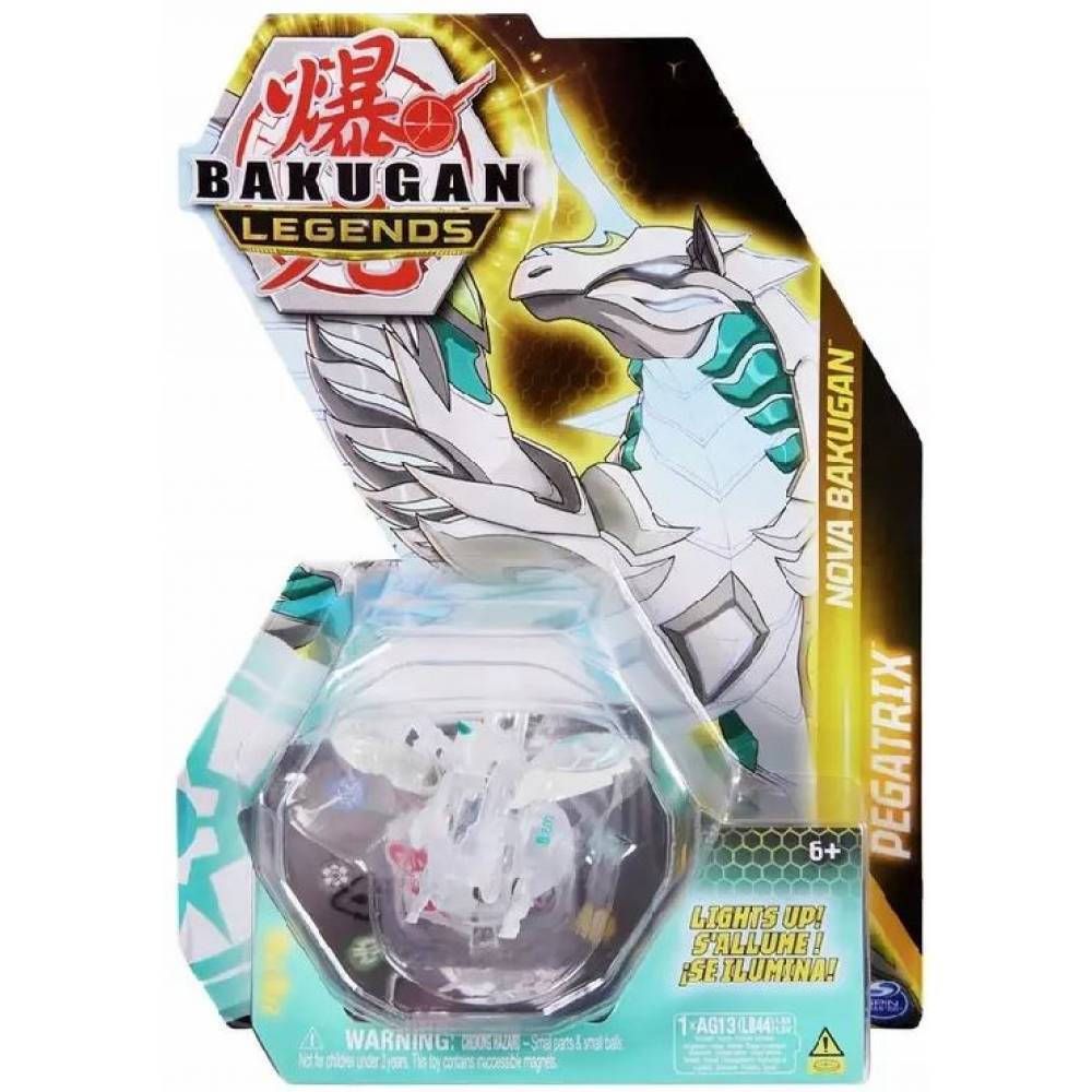 Spin Master Bakugan Legends: Nova Bakugan - Pegatrix (White Transparent) (20139537)