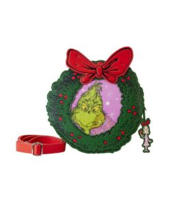 Loungefly Dr Seuss: Grinch - Christmas Wreath Figural Crossbody (DSSTB0011)