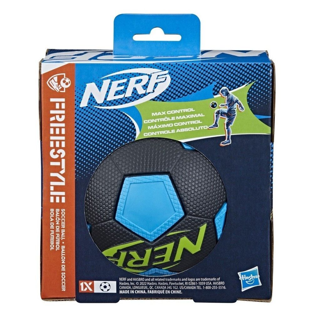 Hasbro Nerf Sports: Free Style Soccer Ball Black/Blue (F5084)