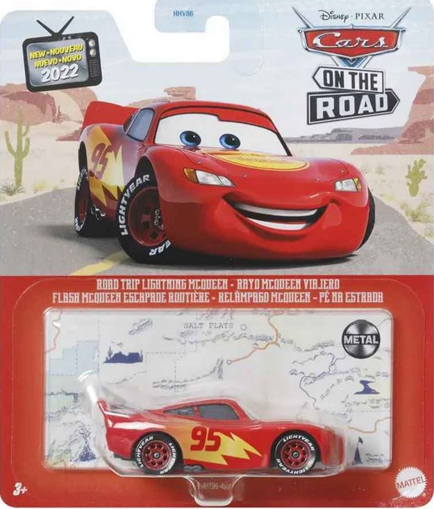 Mattel Disney Pixar: Cars On The Road - Road Trip Lighting McQueen (HKY34)