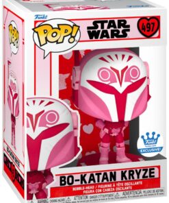 Funko Pop! Disney Star Wars: Valentines S4 - Bo-Katan Kryze #497 Bobble-Head Vinyl Figure