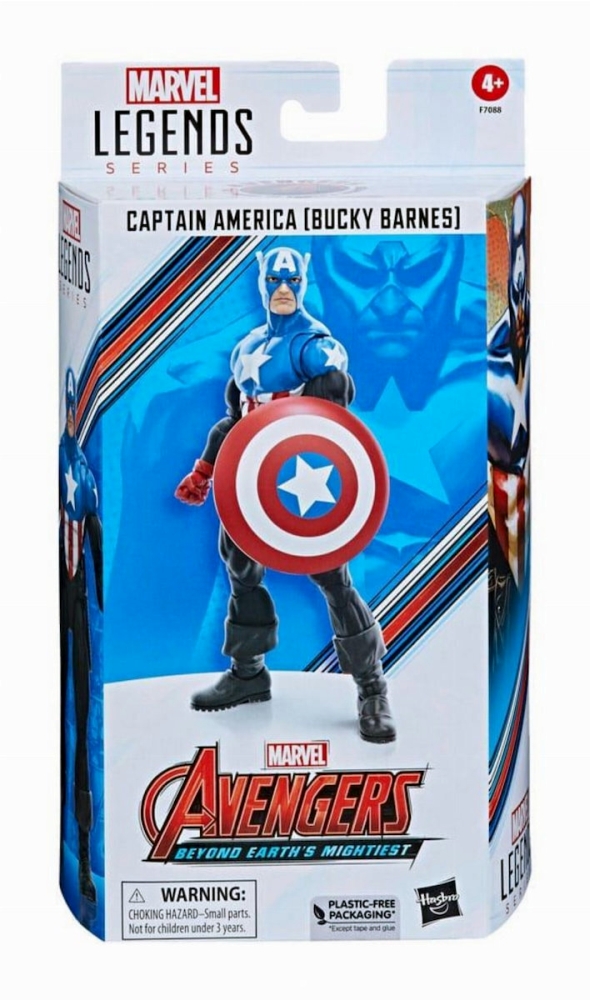Hasbro Fans Marvel Avengers: Legends Series (60th Anniversary) - Beyond Earths Mightiest - Captain America (Bucky Barnes) Action Figure (F7088)