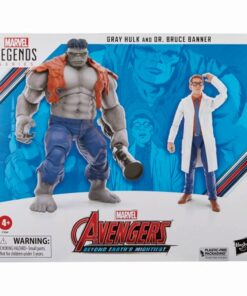 Hasbro Fans Marvel Avengers: Legends Series (60th Anniversary) - Beyond Earths Mightiest - Gray Hulk and Dr. Bruce Banner Action Figures (Excl.) (F7084)